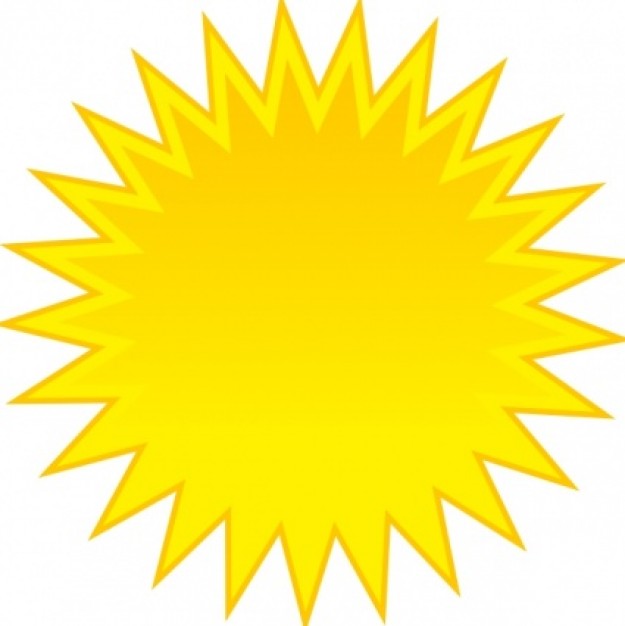 Sunshine half sun clipart 3