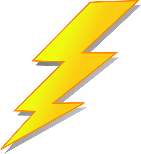 Lightning bolts clipart clipartdeck clip arts for free