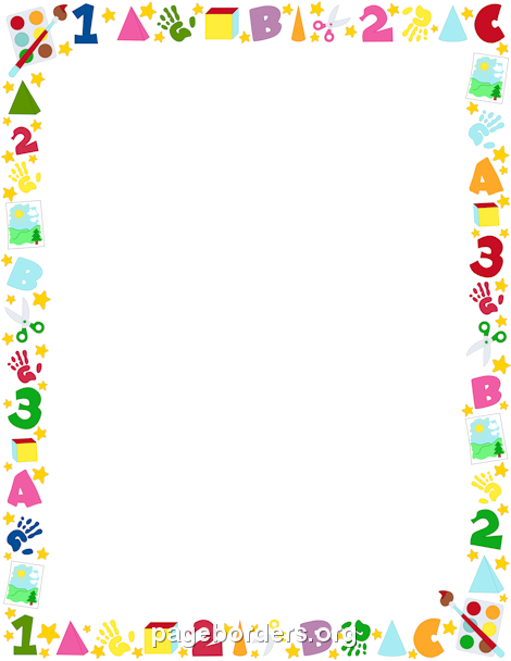 Preschool borders 7 clipart