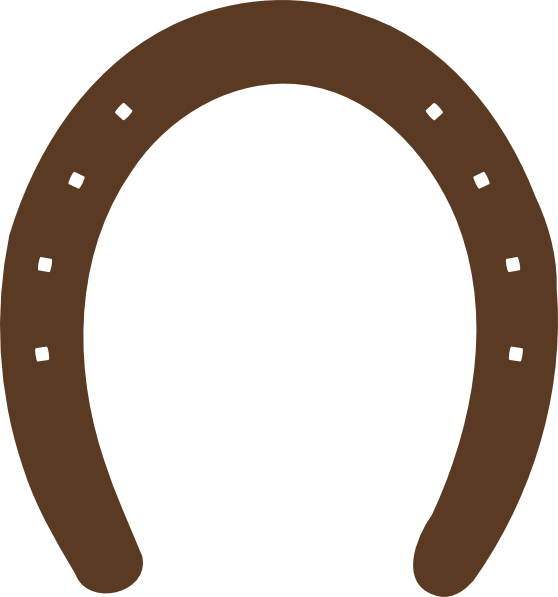 Horseshoe template printable clipart 2