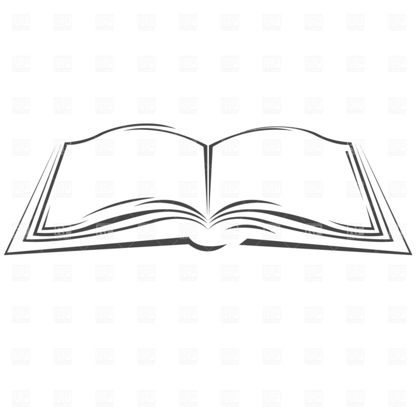 Open book clip art 2