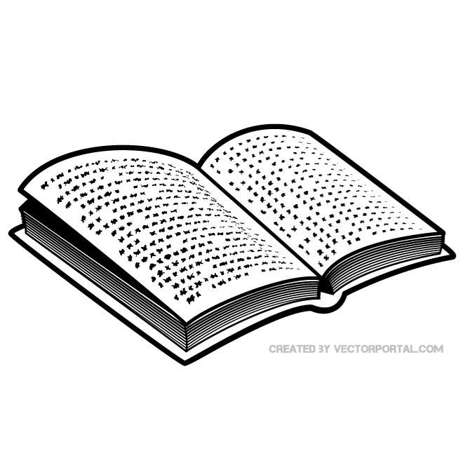 Open book clip art free vector freevectors