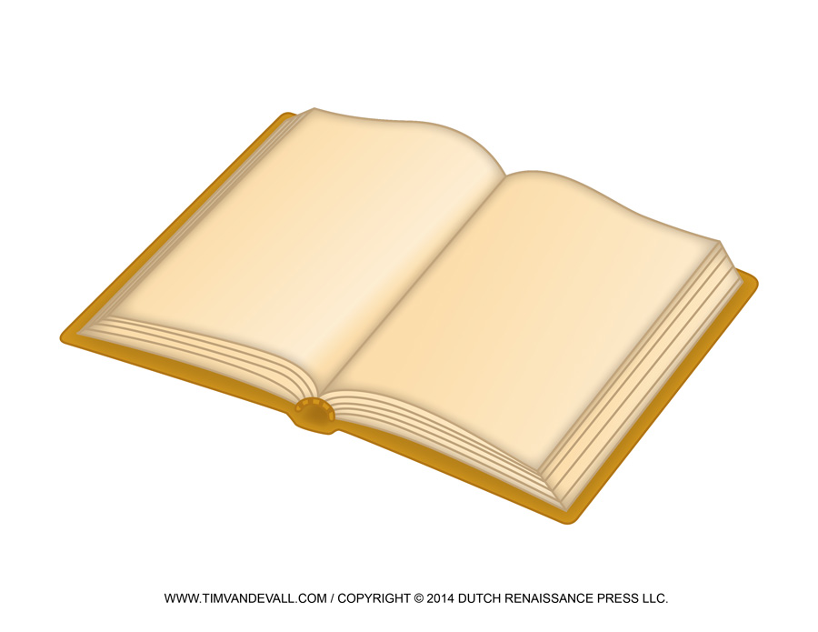 Open book clip art yellow image