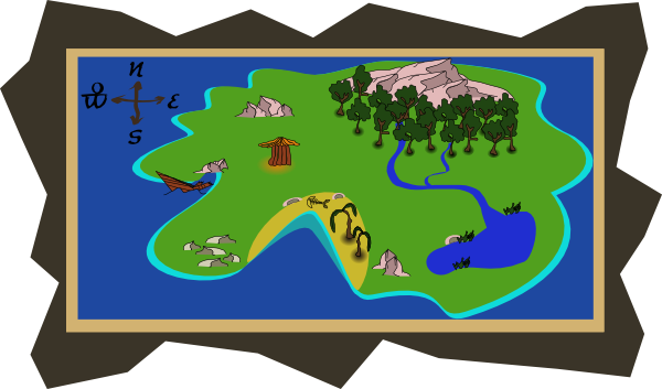 Treasure map clipart free clip art images image 0