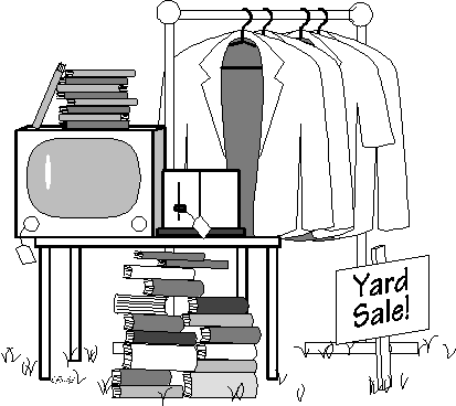 Free yard sale clip art clipart 7