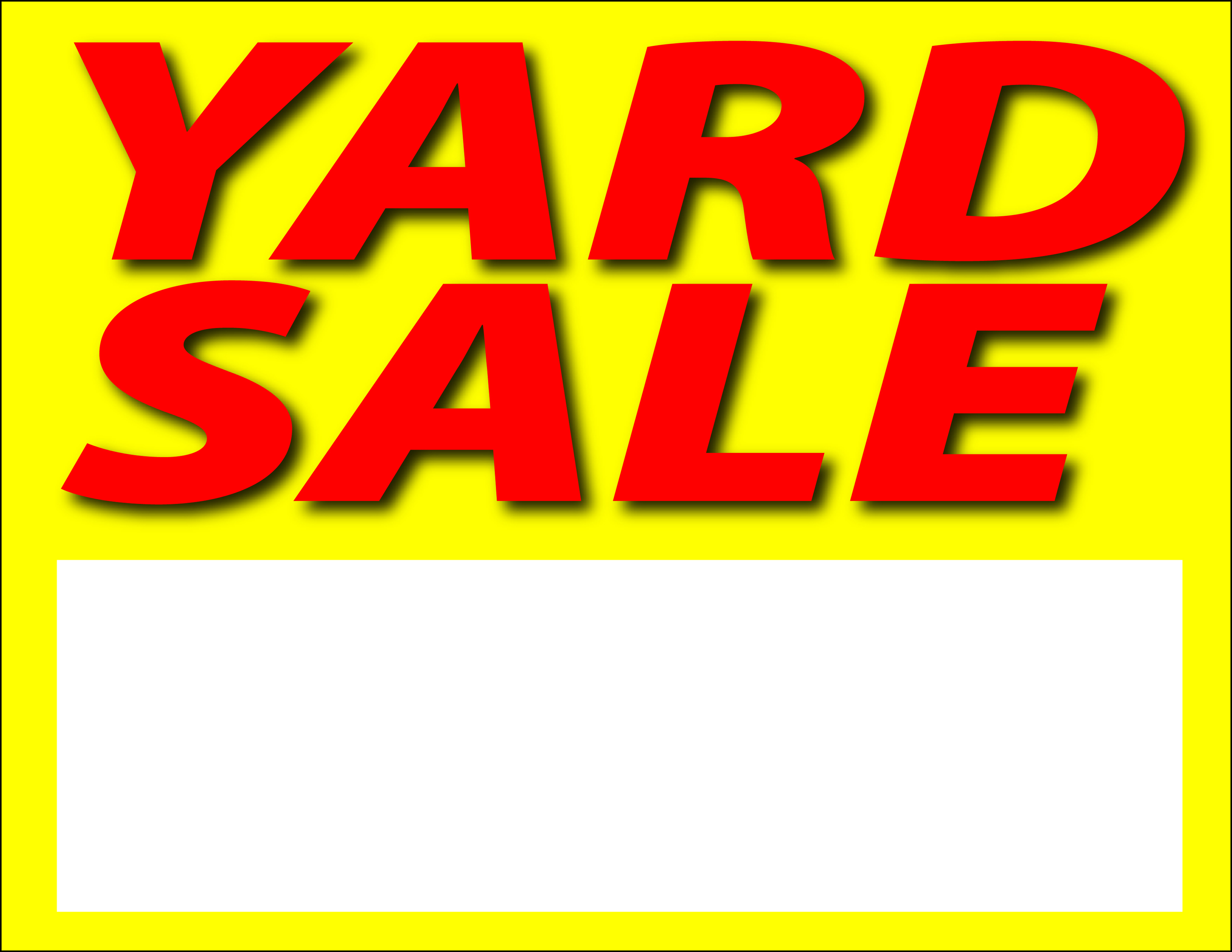 Images for printable yard sale sign clipart free to use clip