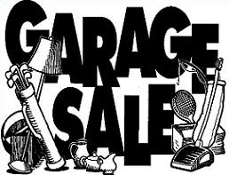 Yard sale free garage sale scene clipart