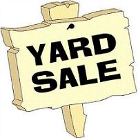 Yard sale free garage sale sign clipart