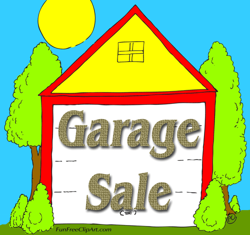 Yard sale garage sale sign fun free clip art funfreeclipart