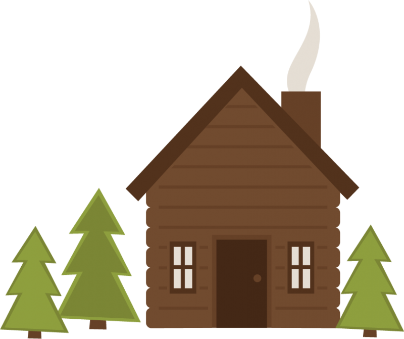 Log cabin clip art hostted