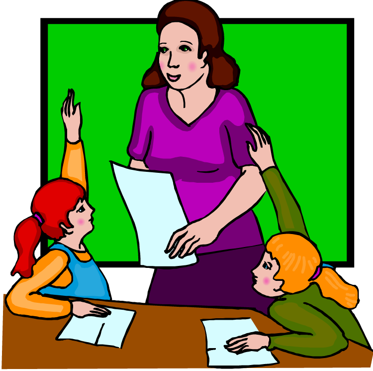 Teacher clipart image woman teacher in a at the 2