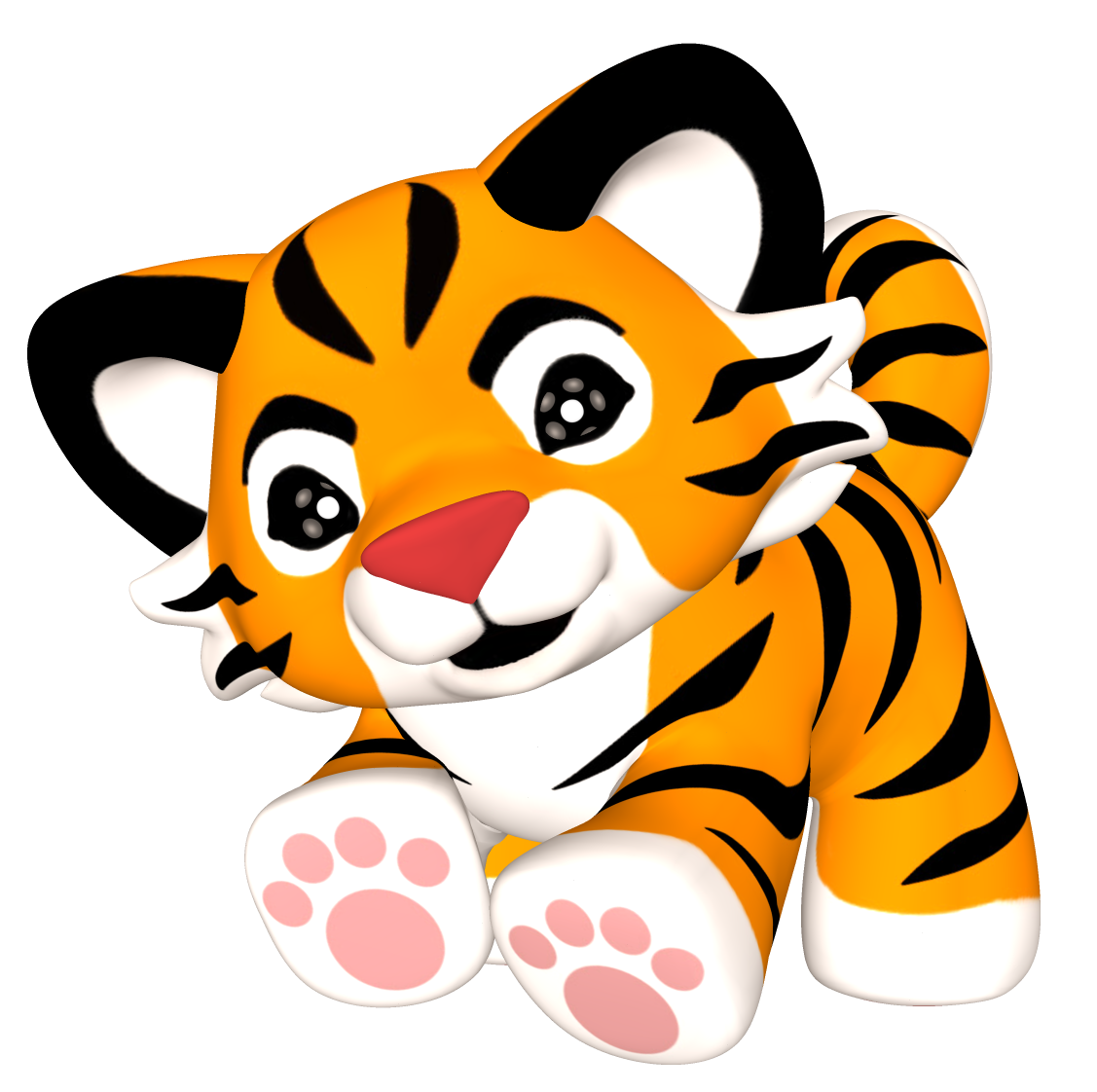 Baby tiger clipart 2