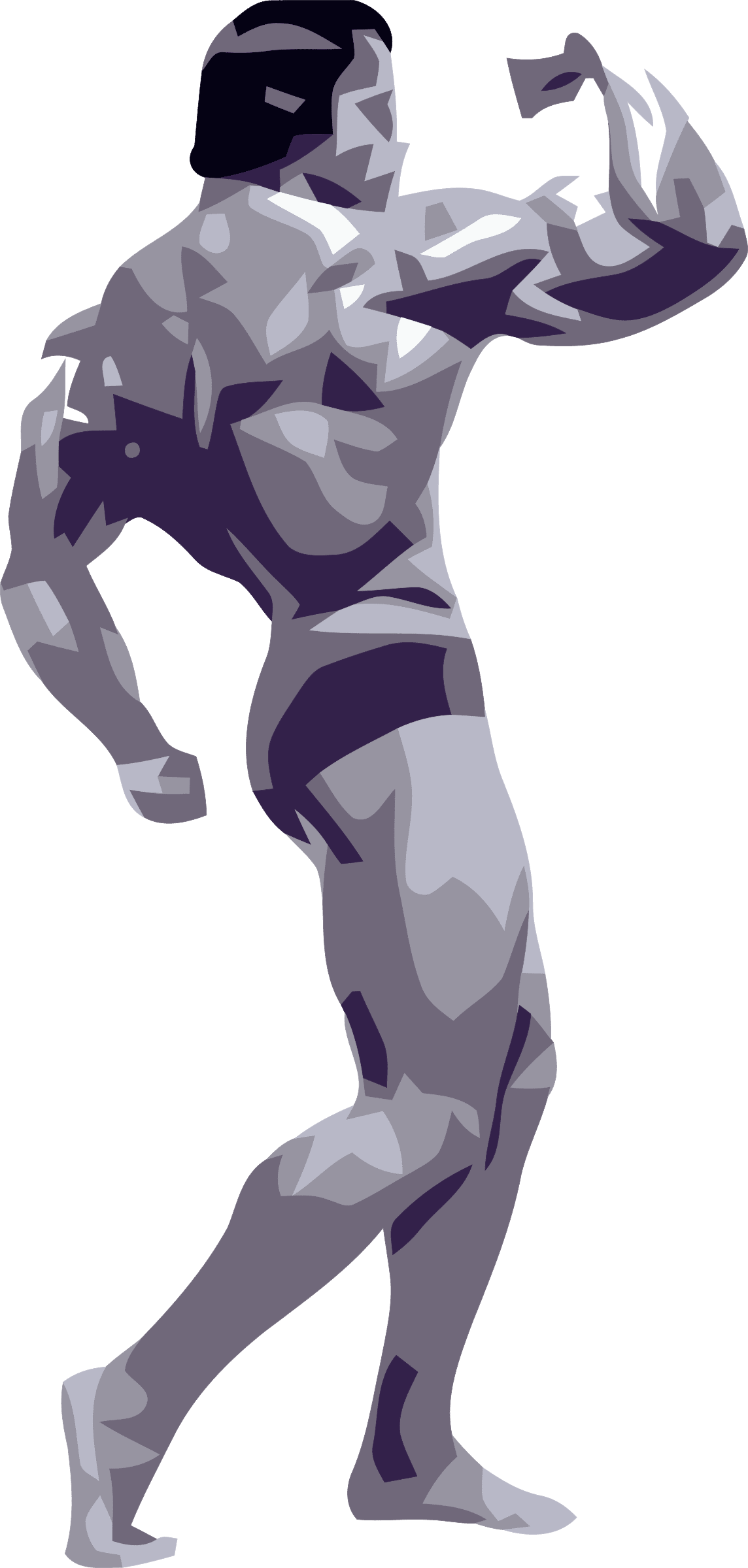 Body builder vector clipart image photo