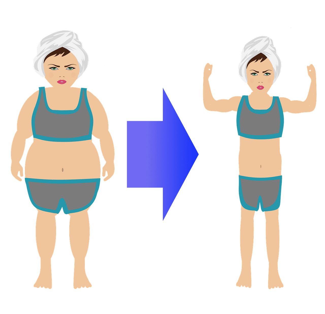 Body female diet clipart picture