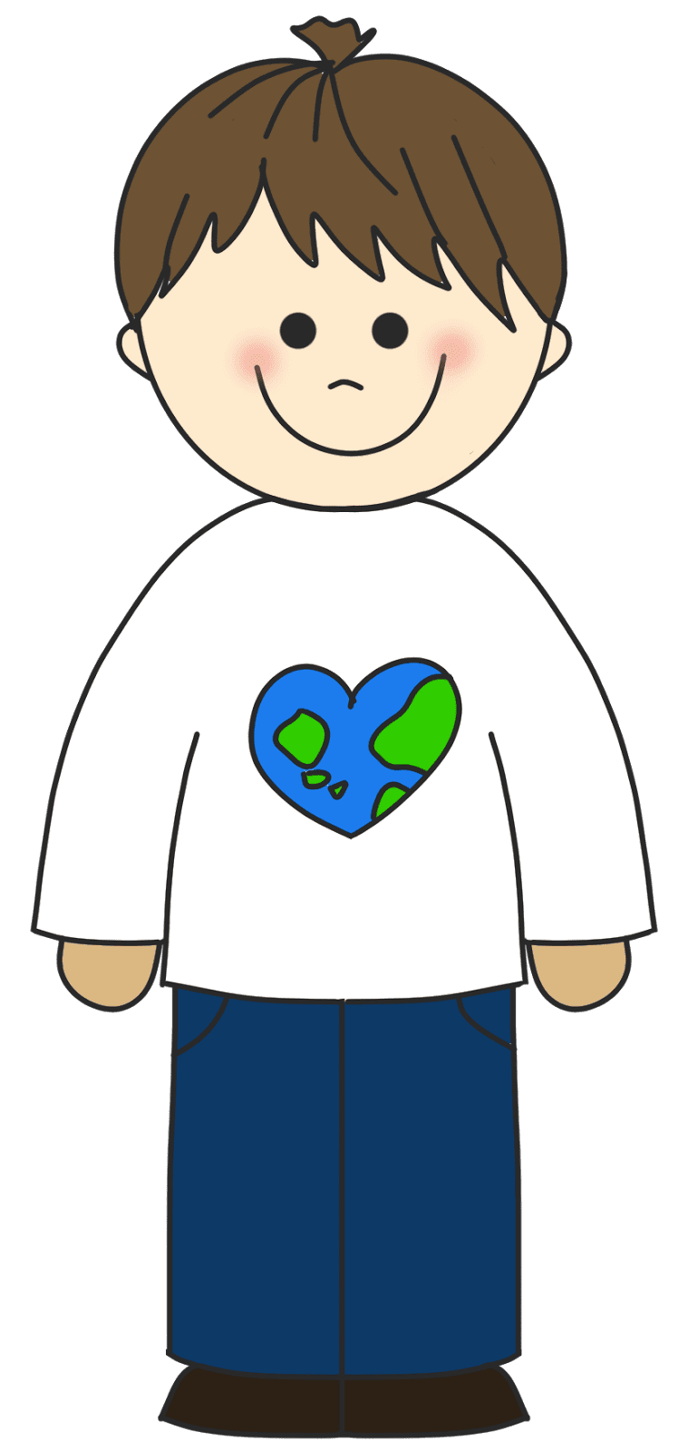 Boy body clipart logo