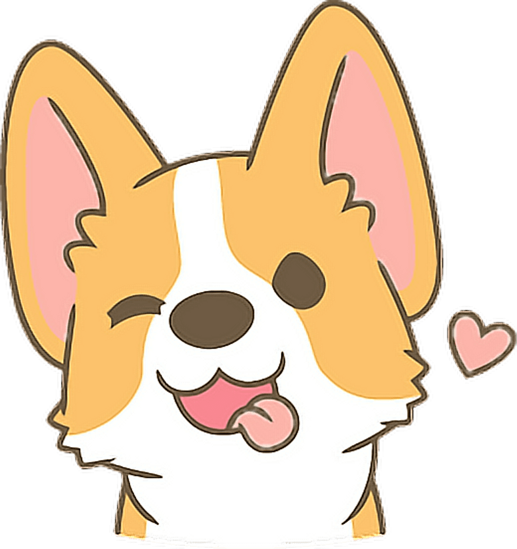 Cute corgi drawings clipart logo