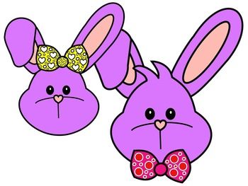 Easter Bunny Face Clipart