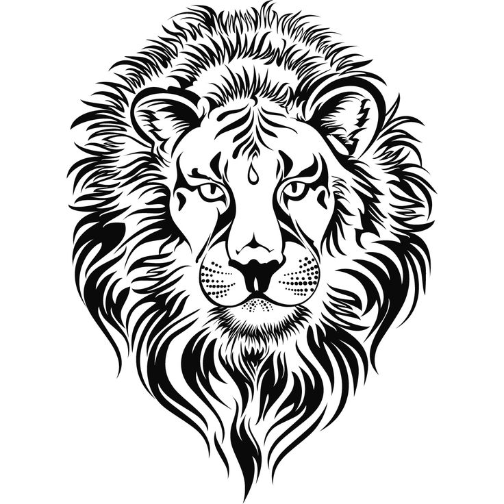 Lion Face Cartoon Clipart