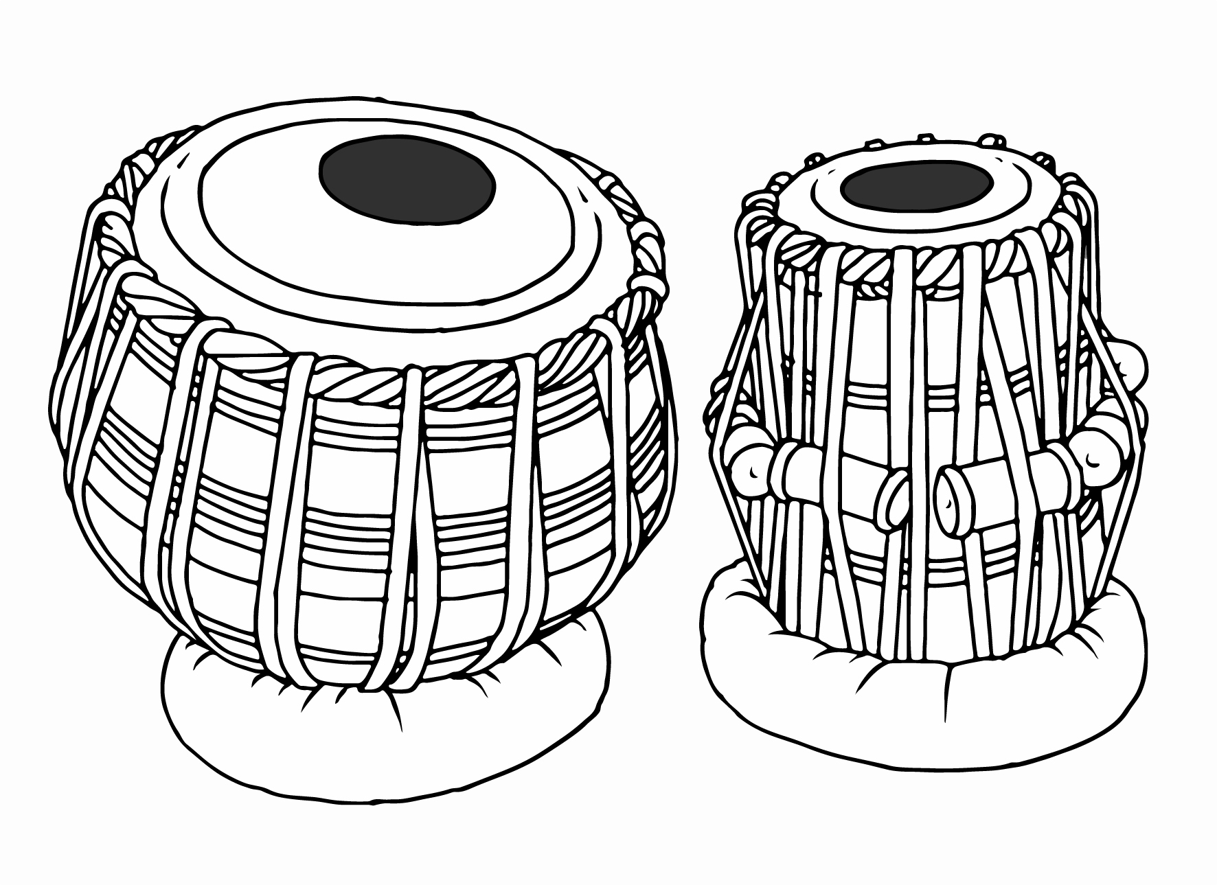 tabala drawing illustration clipart picture