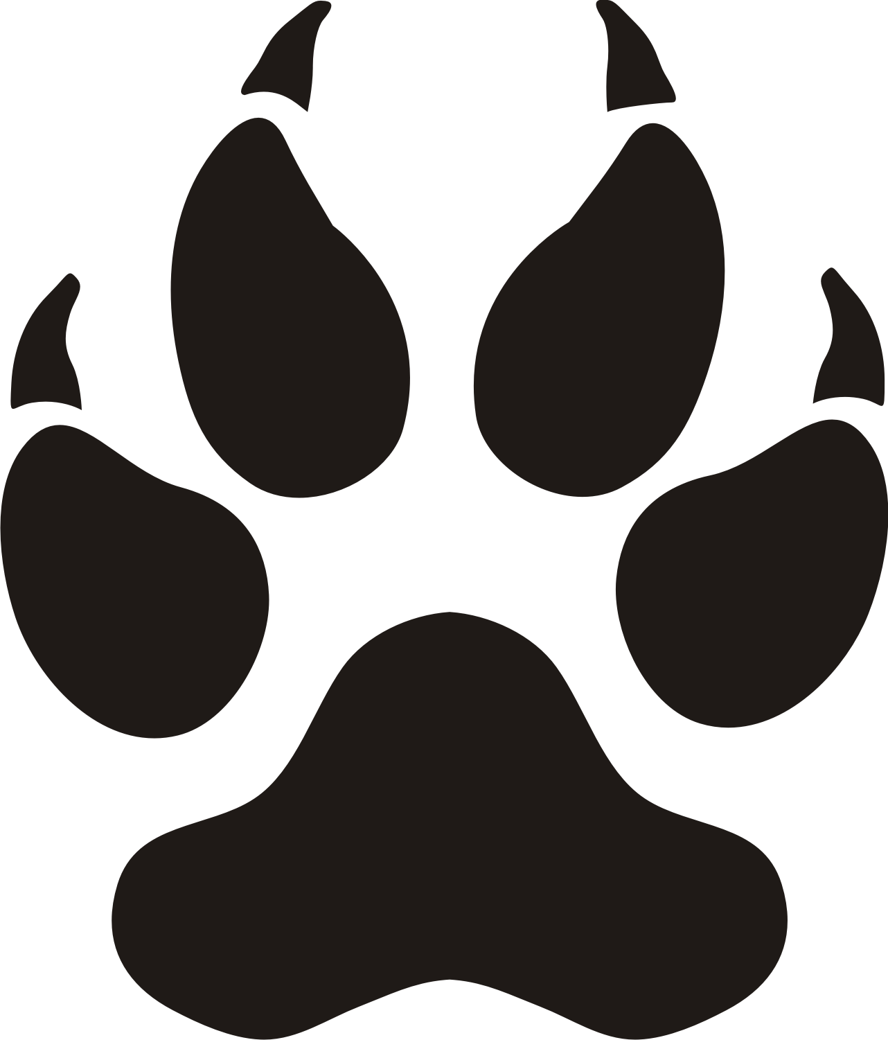 Printable Tiger Paw Prints