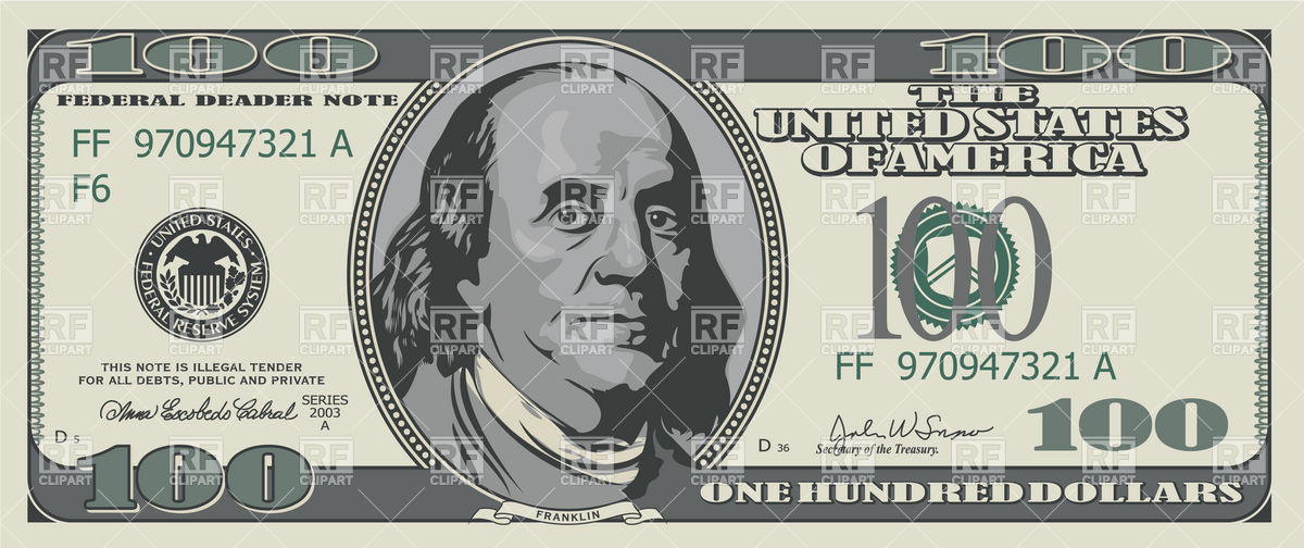 1000 dollar bill clipart 7 » Clipart Station.