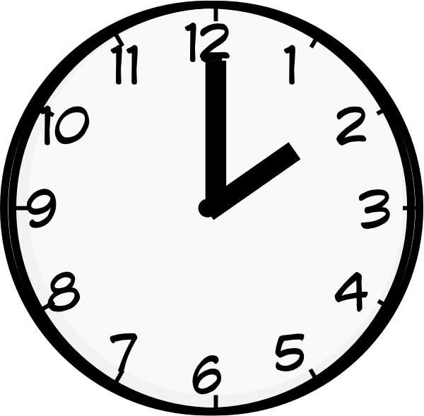 2 O Clock Clip Art at Clker.com.