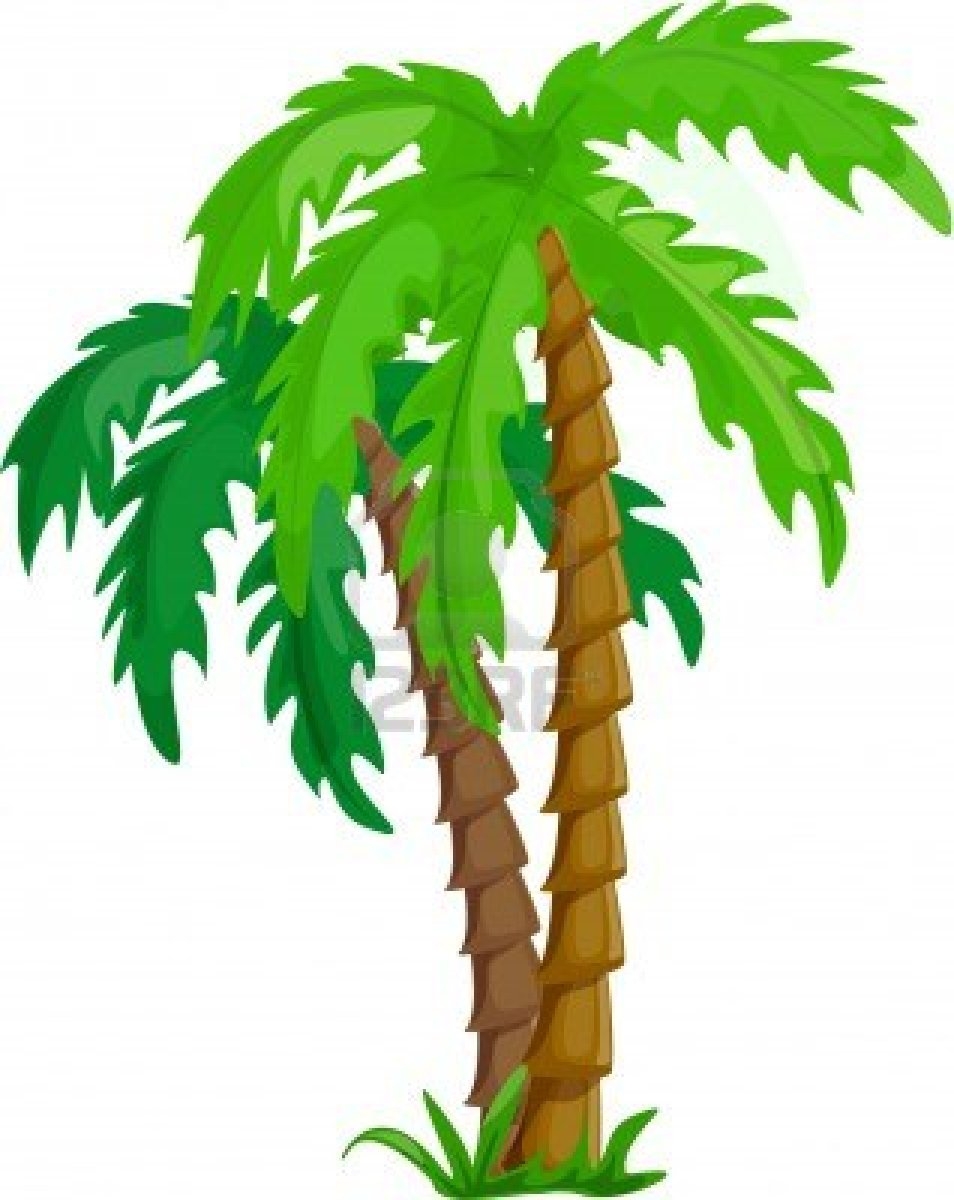 Rainforest trees clipart 2.