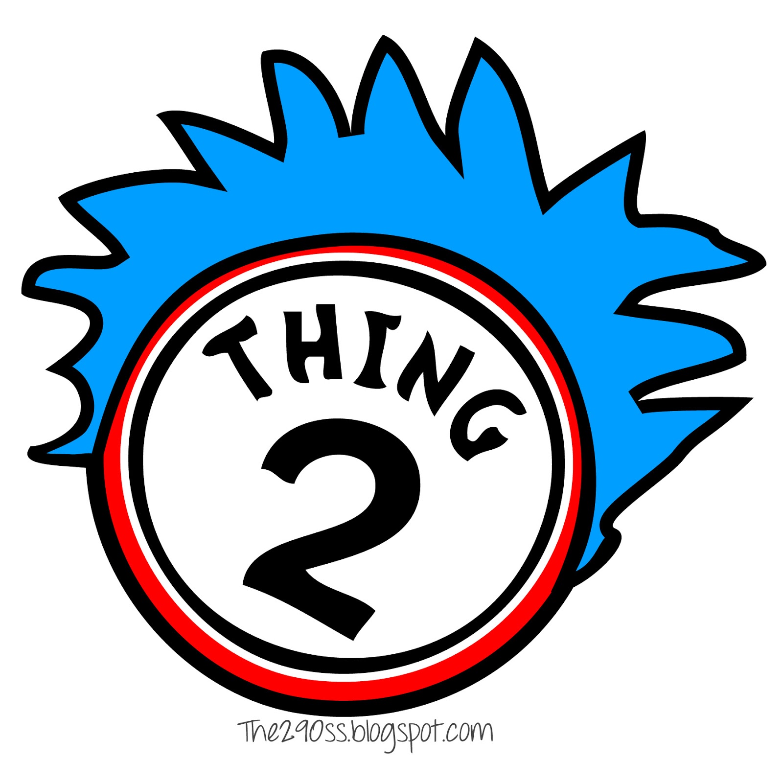 Thing 1 thing 2 clipart 4 » Clipart Station.