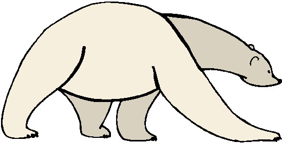 Polar bears clip art 5.