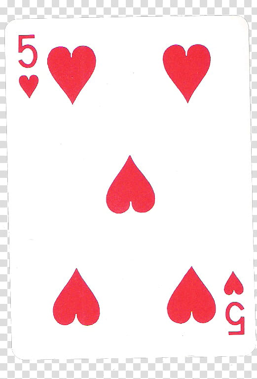 Pokerface, white and red playing card transparent background.