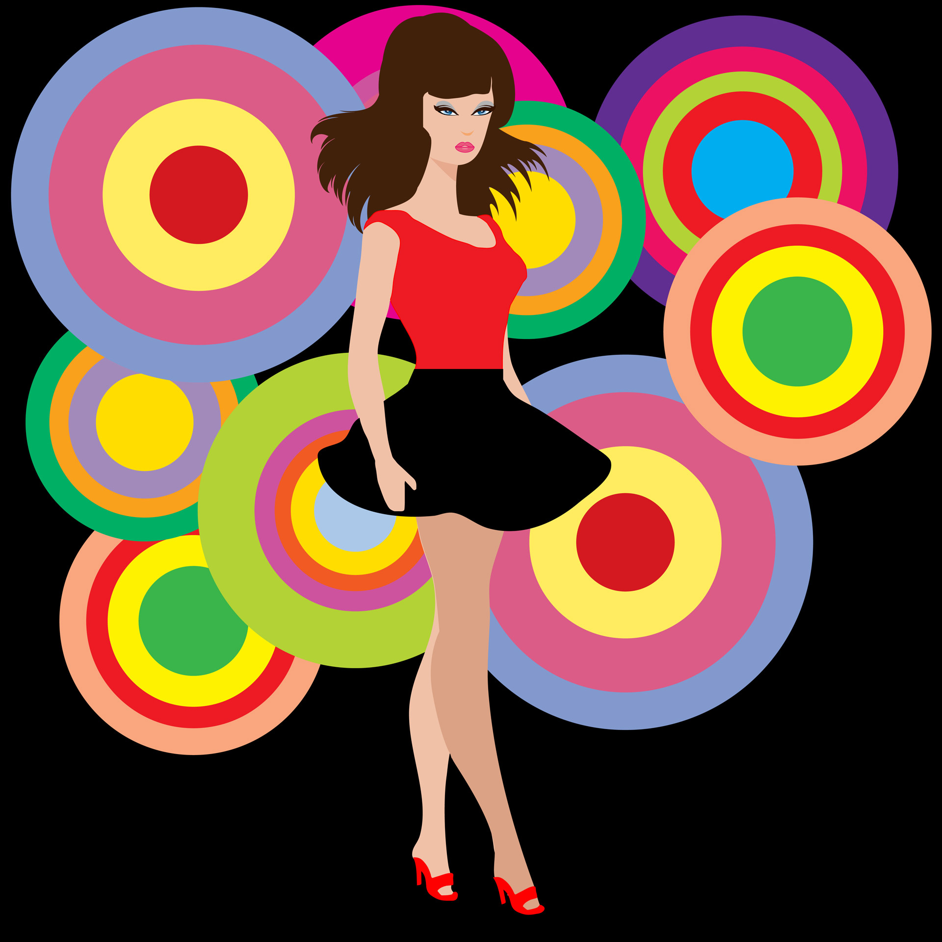 60s,retro,disco,party,girl.