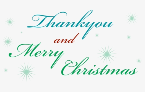 Free Christmas Thank You Clip Art with No Background.