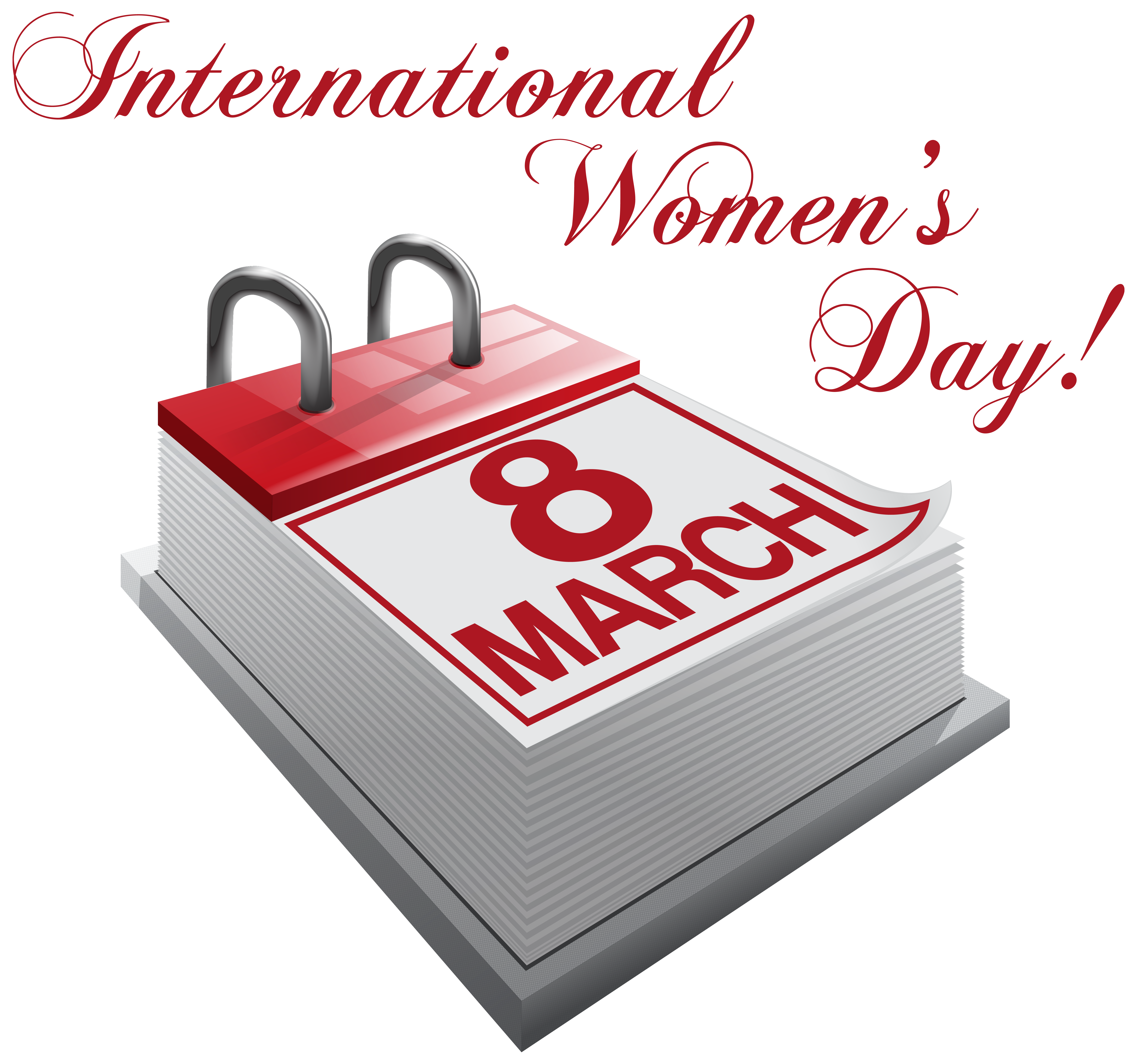 International Womens Day 8 March PNG Clipart Image.