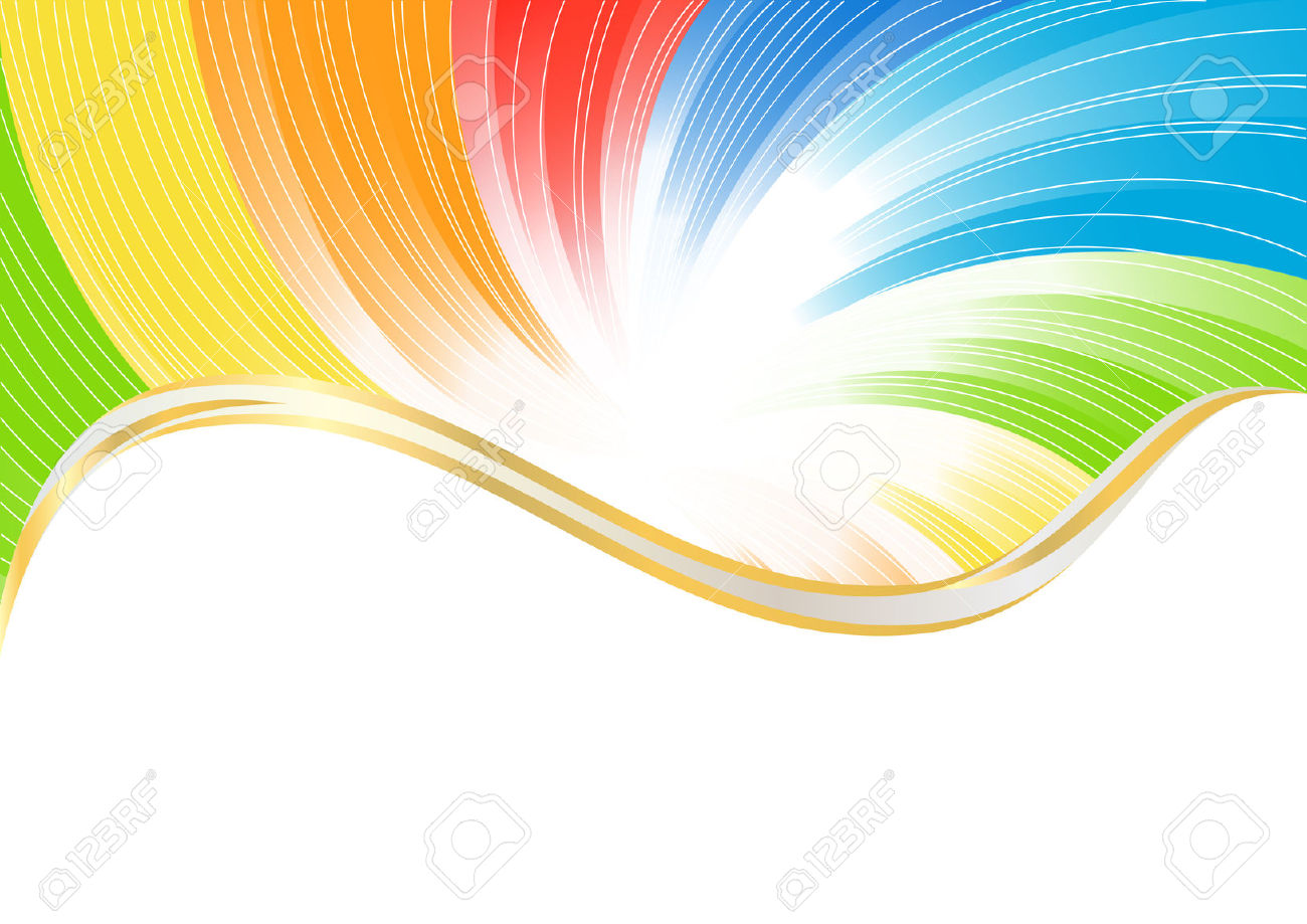 Vector Abstract Background In Bright Color; Clip.