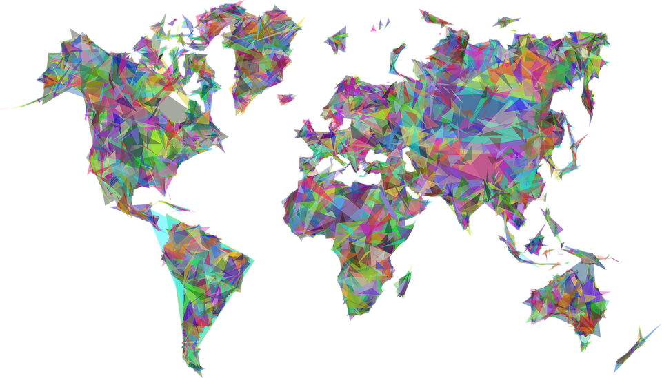 Download Abstract World Map Free Clipart HD HQ PNG Image.