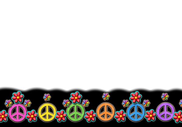 Peace Sign Borders Clip Art Free.