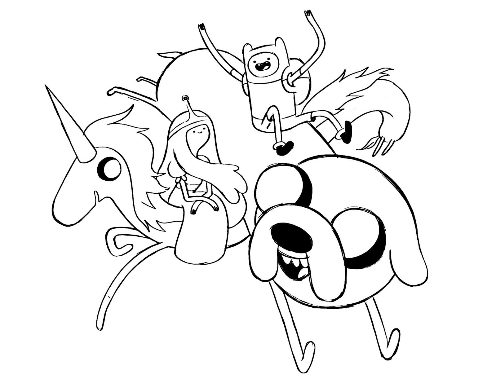 Cartoon Network Coloring Pages Adventure Time.