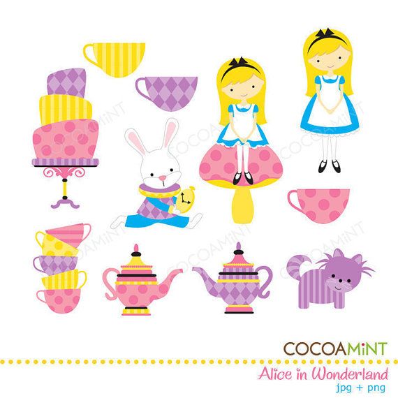 Alice In Wonderland Party Ideas on Clipart library.