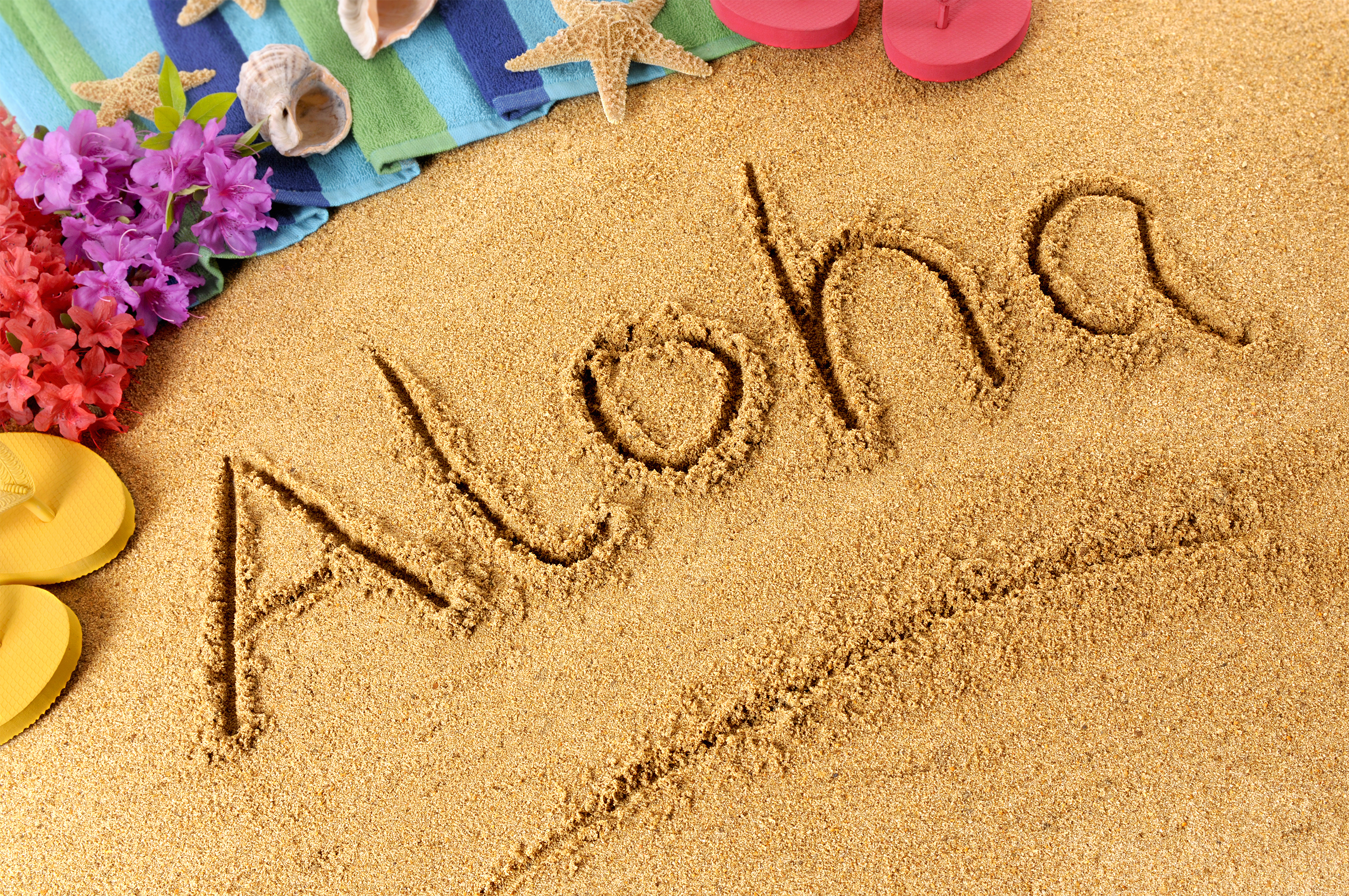 Aloha Sand Background.