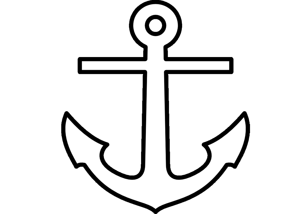 Clipart anchor traceable, Clipart anchor traceable.