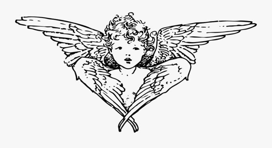 Black Clipart Guardian Angel.