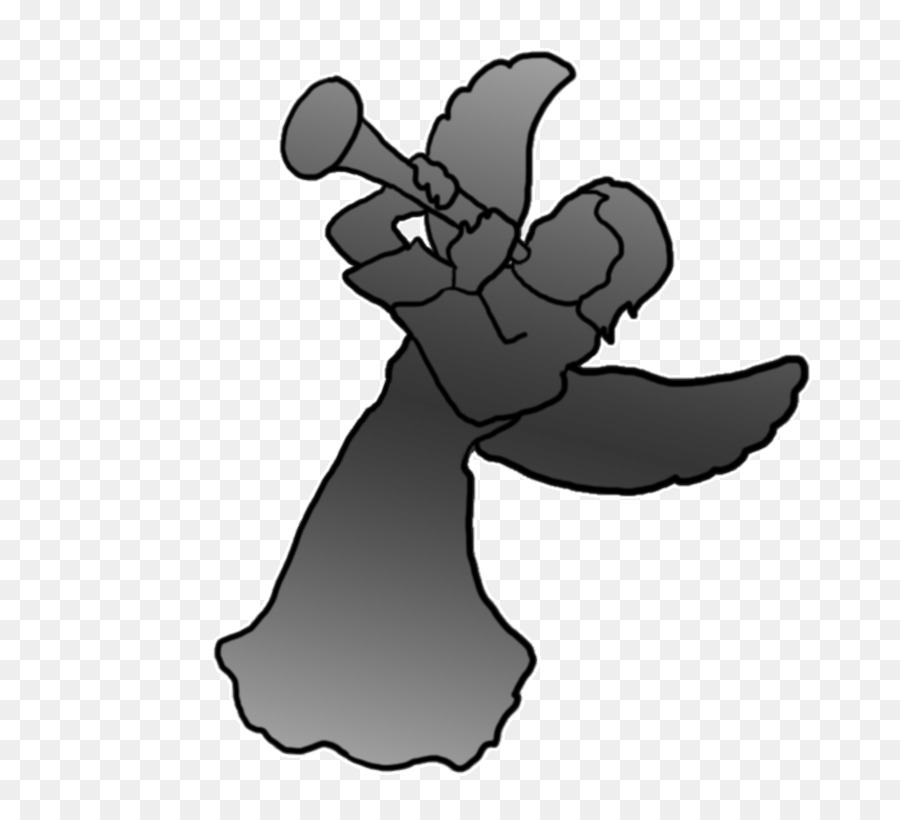 Trumpet Silhouette Clip art.