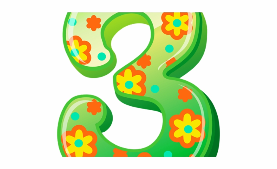 Five Clipart Cute Animal Number.