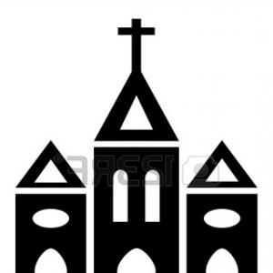 Best Stock Vector Flat Church Vector Icon Religion Building.