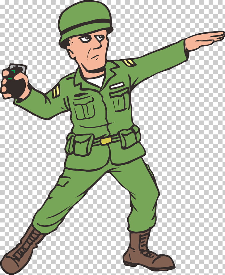 Animation War , A grenade soldier PNG clipart.