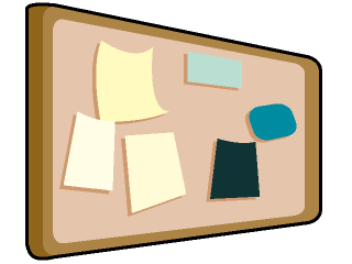 Bulletin Board Clipart.