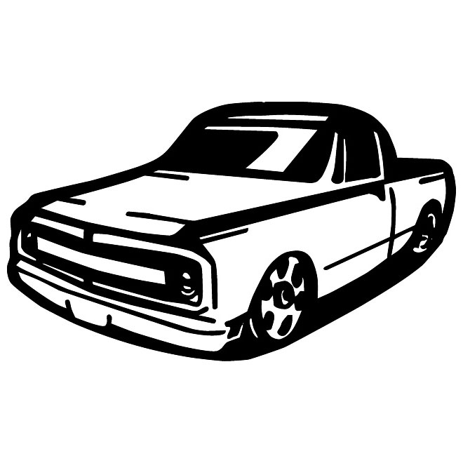 Pickup truck free vector.