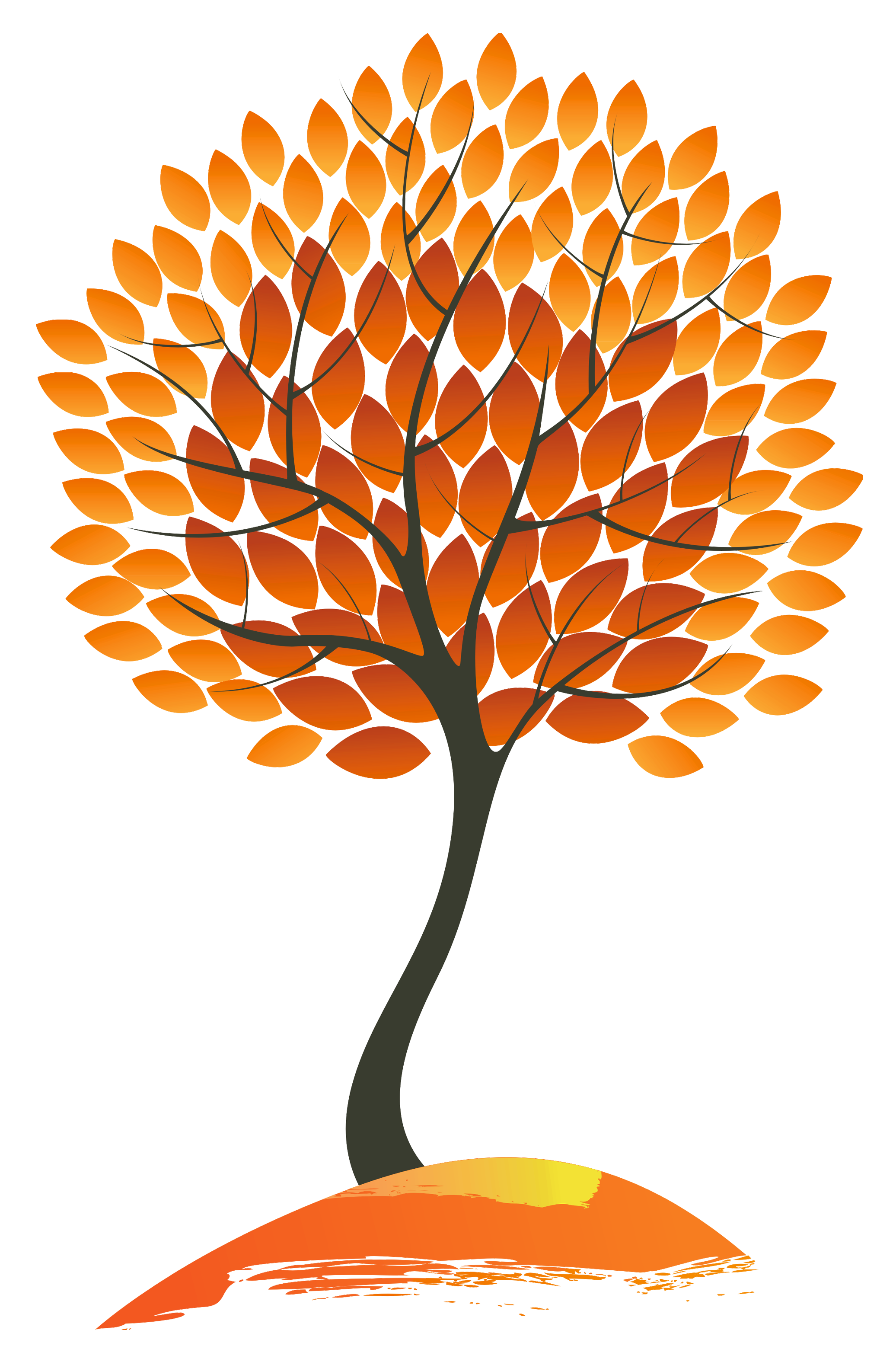 Autumn Tree PNG Clipart Image.