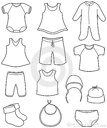 Children's And Babies Clothes Royalty Free Stock Photo.