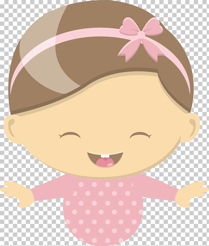 Euclidean Illustration, Happy baby girl, girl illustration.